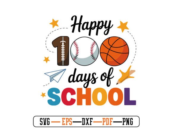 100 Days of School SVG PNG Cricut File