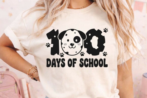 Adorable Dog Face 100 Days of School Design