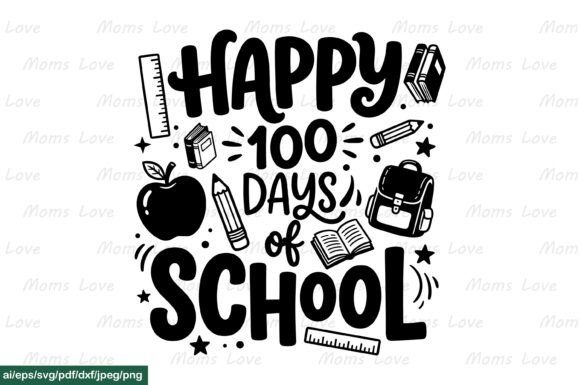 Celebrate 100 Days of School with Cheerful SVG PNG Craft