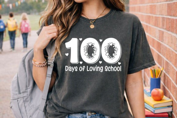 Celebrate School Love with Cute Heart 100 Days SVG