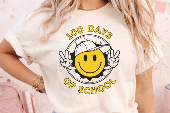 Cool Smiley Face for 100 Days of School
