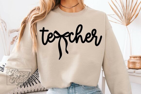 Coquette Teacher SVG PNG for Embroidery