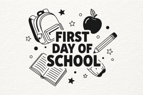 First Day of School SVG Pencil Design