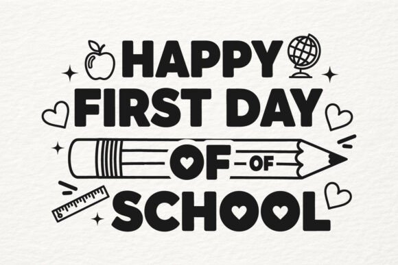 Happy First Day of School SVG Notebook Review