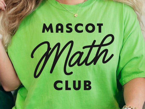 Math Club Svg Template for 70s 80s School Projects