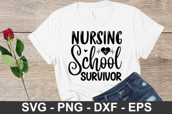 Nursing School Survivor SVG Design, Nuurs