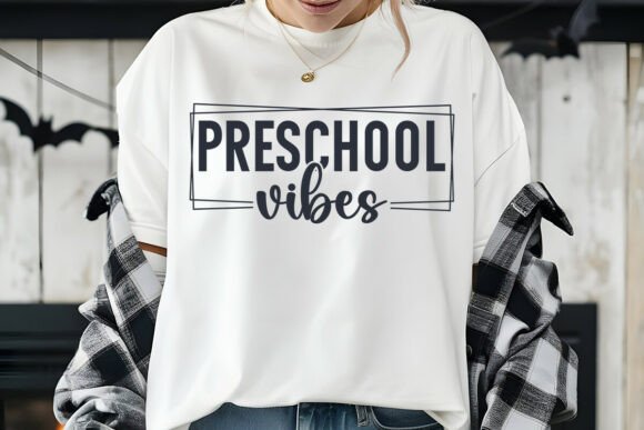 Preschool Vibes Teacher SVG: A Fresh Embroidery Design