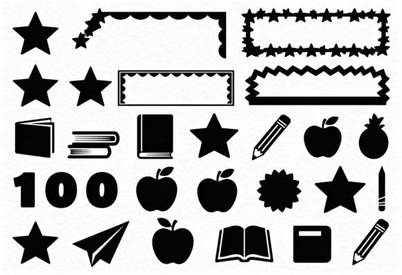 Review: School Icons SVG Bundle for Embroidery