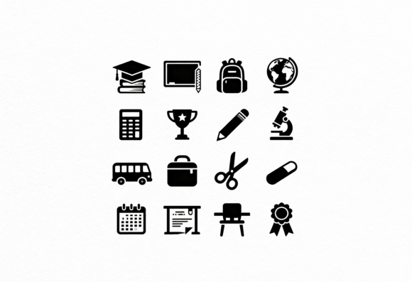 Review: School Icons SVG Clipart for Embroidery