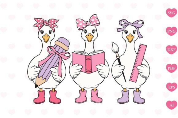Teacher Goose SVG: A Charming Addition for Embroidery