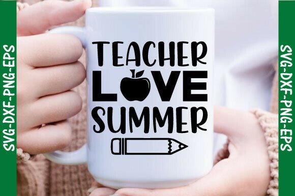 Teachers Love Summer SVG: A Vibrant Embroidery Design
